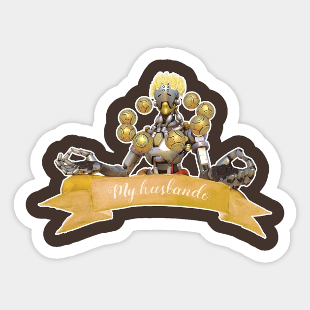 Zenyatta is my Husbando Sticker by ArloDeer